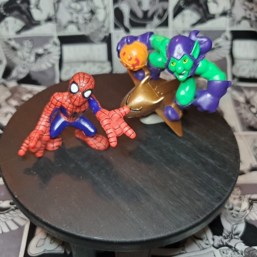 Marvel Super Hero Squad Green Goblin and Spiderman.🥶